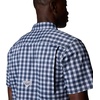 image:imageColumbia Mens Super Slack Tide Camp Shirt Short SleeveCollegiate Navy Palaka Grid