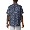 image:imageColumbia Mens Super Slack Tide Camp Shirt Short SleeveCollegiate Navy Small Mighty Marlins Print