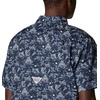 image:imageColumbia Mens Super Slack Tide Camp Shirt Short SleeveCollegiate Navy Small Mighty Marlins Print