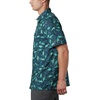 image:imageColumbia Mens Super Slack Tide Camp Shirt Short SleeveCollegiate Navy Tribal Fish Print