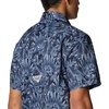 image:imageColumbia Mens Super Slack Tide Camp Shirt Short SleeveCollegiate Navy Tropic Pen Print