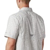 image:imageColumbia Mens Super Slack Tide Camp Shirt Short SleeveCool Grey Gamefish Print