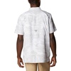 image:imageColumbia Mens Super Slack Tide Camp Shirt Short SleeveCool Grey Hula Fish Print