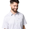 image:imageColumbia Mens Super Slack Tide Camp Shirt Short SleeveCool Grey Palaka Grid