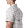image:imageColumbia Mens Super Slack Tide Camp Shirt Short SleeveCool Grey Palaka Plaid