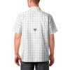 image:imageColumbia Mens Super Slack Tide Camp Shirt Short SleeveCool Grey Palaka Plaid