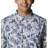 image:imageColumbia Mens Super Slack Tide Camp Shirt Short SleeveCool Grey Pfg Origins Print