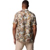 image:imageColumbia Mens Super Slack Tide Camp Shirt Short SleeveCrushed Blue Ikat Palms