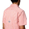 image:imageColumbia Mens Super Slack Tide Camp Shirt Short SleeveFaded Peach Palaka Grid