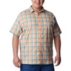 image:imageColumbia Mens Super Slack Tide Camp Shirt Short SleeveLight Coral Mid Gingham