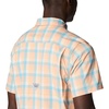 image:imageColumbia Mens Super Slack Tide Camp Shirt Short SleeveLight Coral Mid Gingham