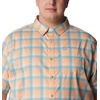 image:imageColumbia Mens Super Slack Tide Camp Shirt Short SleeveLight Coral Mid Gingham