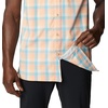 image:imageColumbia Mens Super Slack Tide Camp Shirt Short SleeveLight Coral Mid Gingham