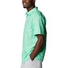 image:imageColumbia Mens Super Slack Tide Camp Shirt Short SleeveLight Jade Merry Mahi Print