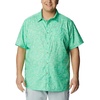 image:imageColumbia Mens Super Slack Tide Camp Shirt Short SleeveLight Jade Merry Mahi Print