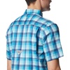 image:imageColumbia Mens Super Slack Tide Camp Shirt Short SleevePool Mid Gingham