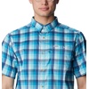 image:imageColumbia Mens Super Slack Tide Camp Shirt Short SleevePool Mid Gingham