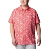 image:imageColumbia Mens Super Slack Tide Camp Shirt Short SleeveRed Hibiscus Kona Print