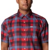 image:imageColumbia Mens Super Slack Tide Camp Shirt Short SleeveRed Jasper Multi Gingham