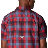 image:imageColumbia Mens Super Slack Tide Camp Shirt Short SleeveRed Jasper Multi Gingham