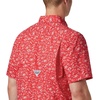 image:imageColumbia Mens Super Slack Tide Camp Shirt Short SleeveRed Spark Gamefish Print