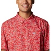 image:imageColumbia Mens Super Slack Tide Camp Shirt Short SleeveRed Spark Merry Mahi Print