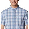 image:imageColumbia Mens Super Slack Tide Camp Shirt Short SleeveSoft Violet Mid Gingham
