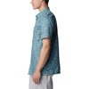 image:imageColumbia Mens Super Slack Tide Camp Shirt Short SleeveTranquil Teal Tailfins Print