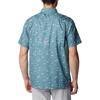 image:imageColumbia Mens Super Slack Tide Camp Shirt Short SleeveTranquil Teal Tailfins Print