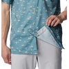 image:imageColumbia Mens Super Slack Tide Camp Shirt Short SleeveTranquil Teal Tailfins Print