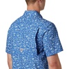 image:imageColumbia Mens Super Slack Tide Camp Shirt Short SleeveVivid Blue Gamefish Print