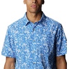 image:imageColumbia Mens Super Slack Tide Camp Shirt Short SleeveVivid Blue Kona Print