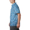 image:imageColumbia Mens Super Slack Tide Camp Shirt Short SleeveVivid Blue Tribal Fish Print