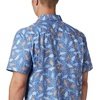 image:imageColumbia Mens Super Slack Tide Camp Shirt Short SleeveVivid Blue Tribal Fish Print