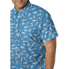 image:imageColumbia Mens Super Slack Tide Camp Shirt Short SleeveVivid Blue Tribal Fish Print