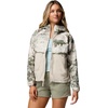 image:imageColumbia Womens Spire Valley Printed WindbreakerSafari Fieldaze PrintDark Stone