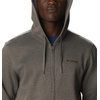 image:imageColumbia mens Trek Full Zip HoodieCharcoal HeatherCsc Sleeve Logo