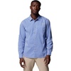 image:imageColumbia Mens PFG Harbor Peak Long Sleeve ShirtVivid Blue Micro Gingham