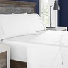 image:imageColumbia Omni Freeze Super Soft Breathable MoistureWicking Cooling Sateen Flat Sheet Fitted Sheet and Pillow Case Set Luxury 4 Piece Columbia Greay King Bedsheets SetWhite