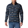 Collegiate Navy Checkered Peaks Print