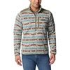 Stone Blue Checkered Peaks Print