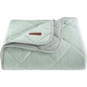 image:imageColumbia 50 x 60 Cooling Throw Blanket  Soft and Cozy Home Essentials for Bed and Living Room 80 Nylon  20 Polyethylene Heathered 6 Diamond Quilt 100 Polyester Wicking  CLB GreyCool Green