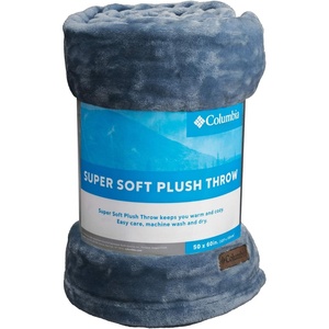 image:imageColumbia 50 x 60 Super Plush Lightweight Throw Blanket  Outdoor Essentials for Camping Picnics and Adventures Soft and Cozy Home Essentials for Bed and Living Room  SparrowNocturnal Blue