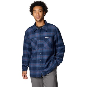 image:imageColumbia Cornell Woods Fleece Lined Shirt JacketCollegiate Navy Buffalo Tartan