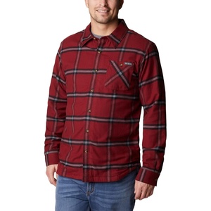 image:imageColumbia Cornell Woods Fleece Lined Shirt JacketRed Jasper Windowpane