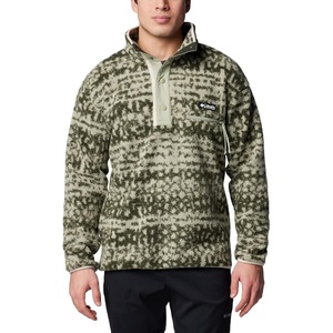 image:imageColumbia Helvetia II Printed Half Snap FleeceGreenscape Stippled Stripe
