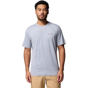 image:imageColumbia Kwick Hike Back Graphic Short Sleeve TeeTradewinds Grey HeatherLinescape