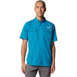 image:imageColumbia Mens Blood and Guts V Short Sleeve ShirtBlue Echo