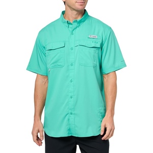 image:imageColumbia Mens Blood and Guts V Short Sleeve ShirtGlaze Green