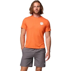 image:imageColumbia Mens Collegiate PFG Tee Short SleeveCle  Spark Orange Heather